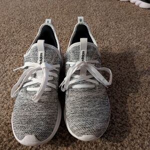 adidas Gray and White Athletic Sneakers